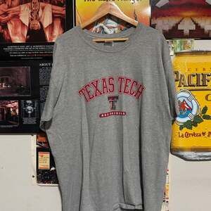 Vintage Texas Tech Red Raiders NCAA Grey T-Shirt